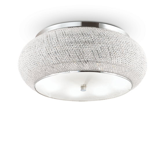 Плафон PASHA PL14 CROMO 164991 Ideal Lux 14xE14 | Osvetlenieto.bg