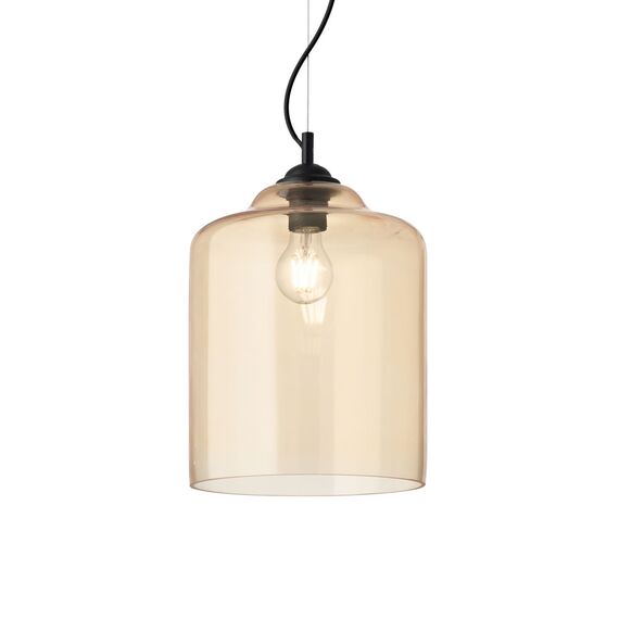 Полилей BISTRO' SP1 SQUARE AMBRA 163789 Ideal Lux E27 | Osvetlenieto.bg