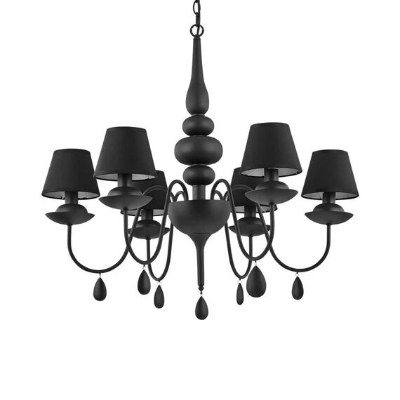 Полилей Blanche Sp6 Nero 111872 Ideal Lux E14 | Osvetlenieto.bg