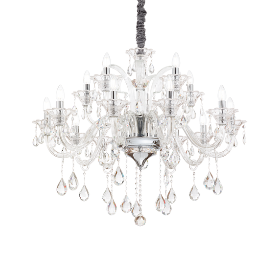 Полилей COLOSSAL SP15 TRASPARENTE 114170 Ideal Lux 15xE14 | Osvetlenieto.bg