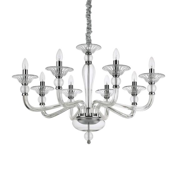 Полилей DANIELI SP8 TRASPARENTE 159980 Ideal Lux E14 | Osvetlenieto.bg
