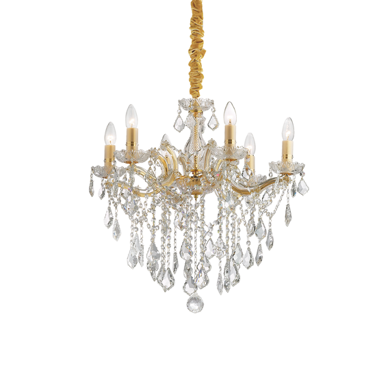 Полилей FLORIAN SP6 ORO 035635 Ideal Lux 6xE14 | Osvetlenieto.bg