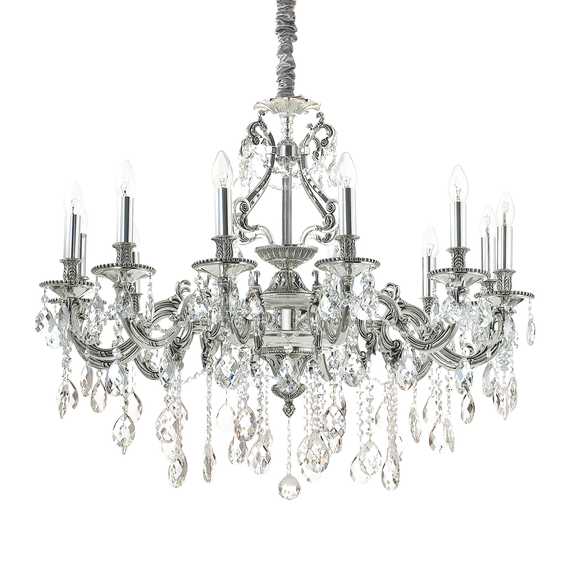 Полилей GIOCONDA SP12 ARGENTO 164953 Ideal Lux 12xE14 | Osvetlenieto.bg