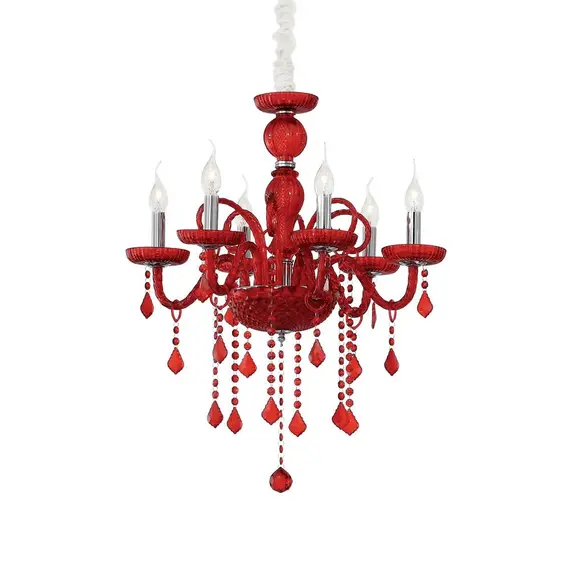 Полилей Giudecca Sp6 Rosso 027418 Ideal Lux E14 | Osvetlenieto.bg
