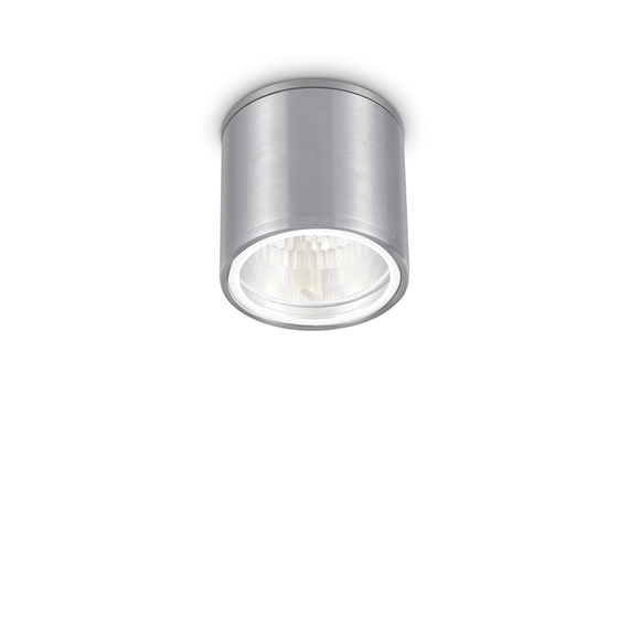 Външен плафон GUN PL1 ALLUMINIO 092324 Ideal Lux 1xGU10 IP44 | Osvetlenieto.bg