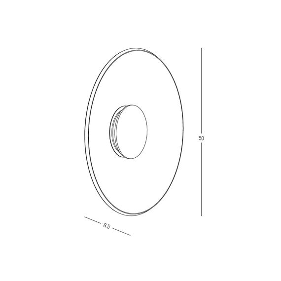 LED Аплик ZAMBELIS 25272 WALL LED LIGHT 22W 2700K-3000K TRIAC BLACK MATT - TAWNY GLASS | Osvetlenieto.bg