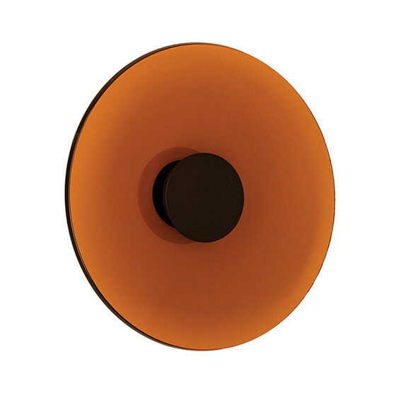 LED Аплик ZAMBELIS 25272 WALL LED LIGHT 22W 2700K-3000K TRIAC BLACK MATT - TAWNY GLASS | Osvetlenieto.bg