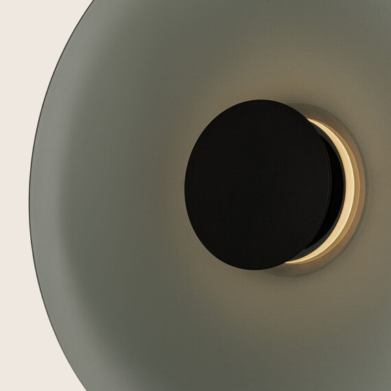 LED Аплик ZAMBELIS 25273 WALL LED LIGHT 22W 2700K-3000K TRIAC BLACK MATT - SMOKED GLASS | Osvetlenieto.bg