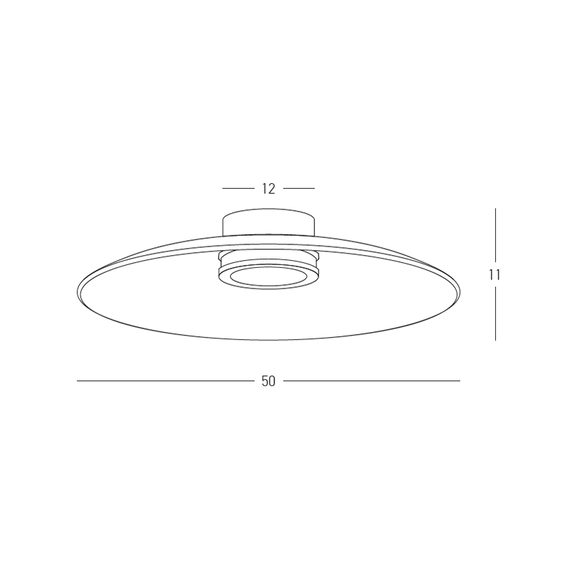 LED Плафон ZAMBELIS 25268 CEILING LED LIGHT 30W 2700K-3000K TRIAC BLACK MATT - TAWNY GLASS | Osvetlenieto.bg