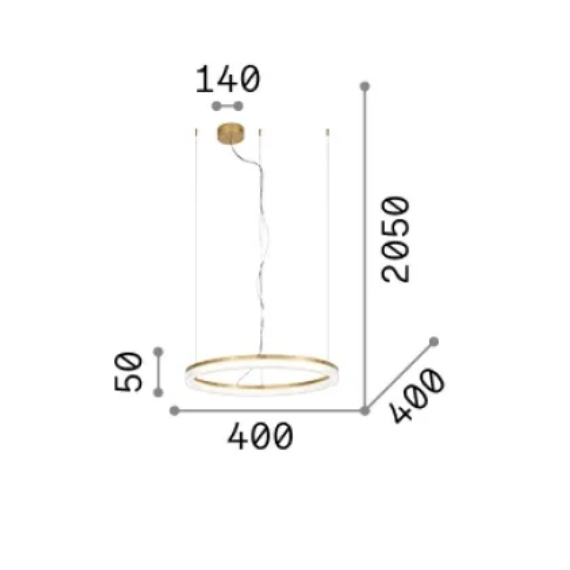LED Полилей CROWN SP D40 NERO 339139 Ideal Lux | Osvetlenieto.bg