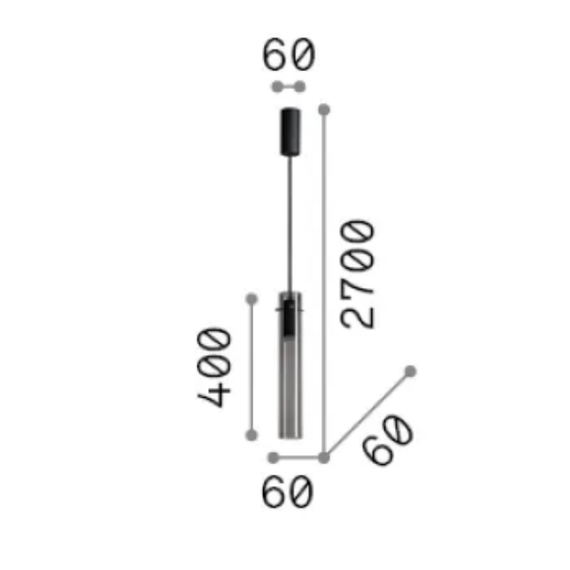 LED Полилей FLAM SP AMBRA 353869 Ideal Lux | Osvetlenieto.bg