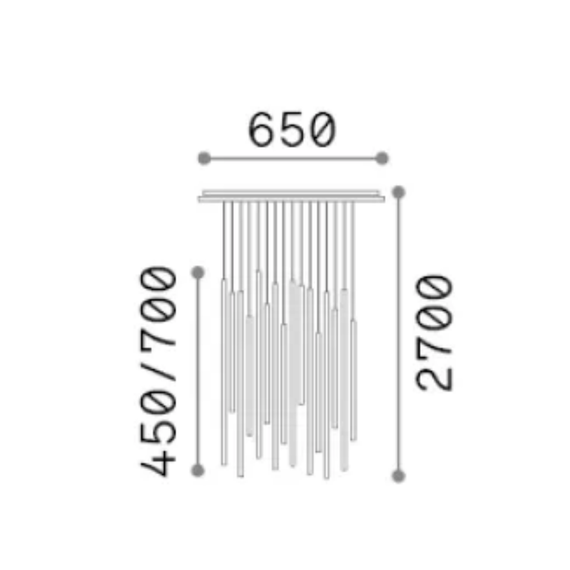 LED Полилей LOOK LED SP16 ROUND DROP D16 ON-OFF NE 3000K 371146 Ideal Lux | Osvetlenieto.bg