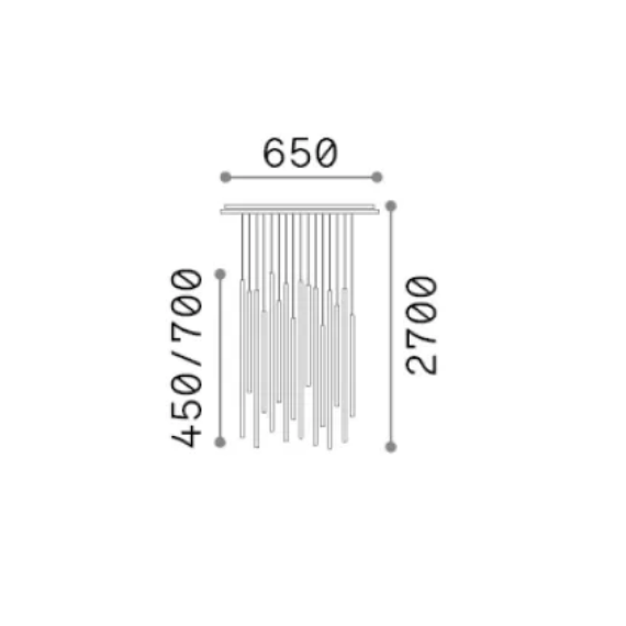 LED Полилей LOOK LED SP16 ROUND DROP D16 ON-OFF OT 3000K 371153 Ideal Lux | Osvetlenieto.bg