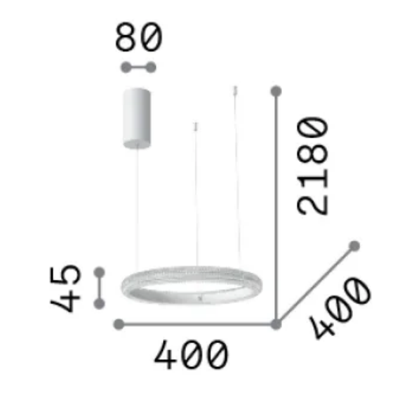 LED Полилей MIRACLE SP D40 325804 Ideal Lux | Osvetlenieto.bg