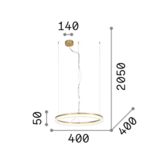 LED Полилей MIRACLE SP D80 325835 Ideal Lux | Osvetlenieto.bg