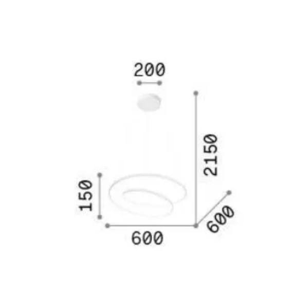 LED Полилей OZ SP D060 ON-OFF NERO 4000K 342382 Ideal Lux | Osvetlenieto.bg