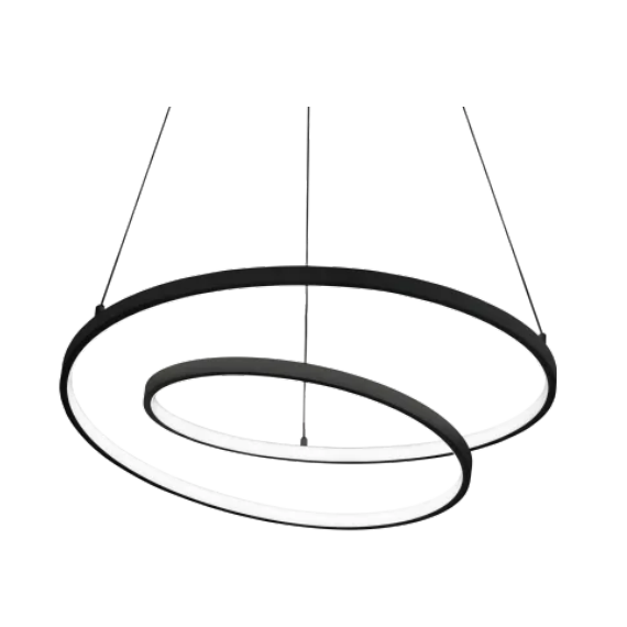 LED Полилей OZ SP D080 ON-OFF NERO 2700K 342412 Ideal Lux | Osvetlenieto.bg