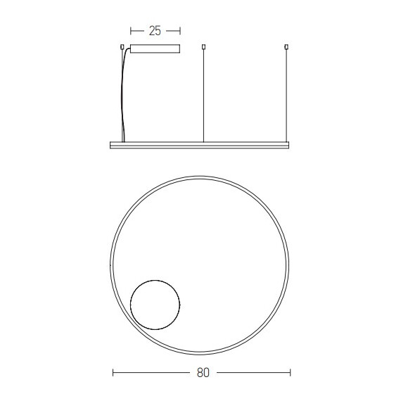 LED Полилей ZAMBELIS 22240 LED PENDANT LIGHT 57W 3000K ALUMINIUM & ACRYLIC GOLD | Osvetlenieto.bg