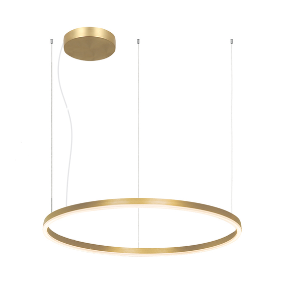 LED Полилей ZAMBELIS 22241 LED PENDANT LIGHT 83W 3000K ALUMINIUM & ACRYLIC GOLD | Osvetlenieto.bg