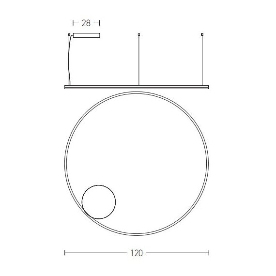 LED Полилей ZAMBELIS 22241 LED PENDANT LIGHT 83W 3000K ALUMINIUM & ACRYLIC GOLD | Osvetlenieto.bg