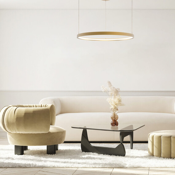 LED Полилей ZAMBELIS 23032 PENDANT LED LIGHT 28W 3000K ALUMINIUM GOLD | Osvetlenieto.bg