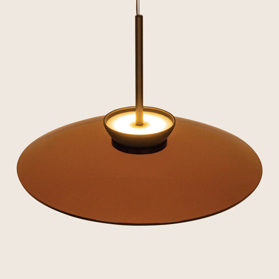 LED Полилей ZAMBELIS 25274 PENDANT LED LIGHT 31W 2700K-3000K TRIAC BLACK MATT - TAWNY GLASS | Osvetlenieto.bg