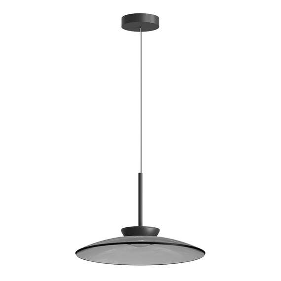 LED Полилей ZAMBELIS 25275 PENDANT LED LIGHT 31W 2700K-3000K TRIAC BLACK MATT - SMOKED GLASS | Osvetlenieto.bg