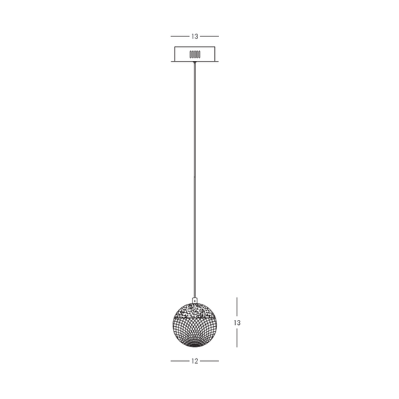 LED Полилей ZAMBELIS 25323 PENDANT LED LIGHT 9W 3000K GOLD ALUMINIUM - ACRYLIC | Osvetlenieto.bg