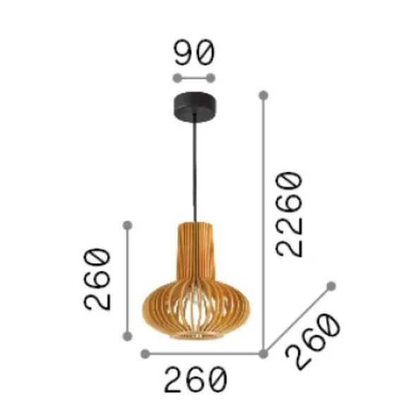 Полилей CITRUS-2 SP1 159850 Ideal Lux 1xE27 | Osvetlenieto.bg