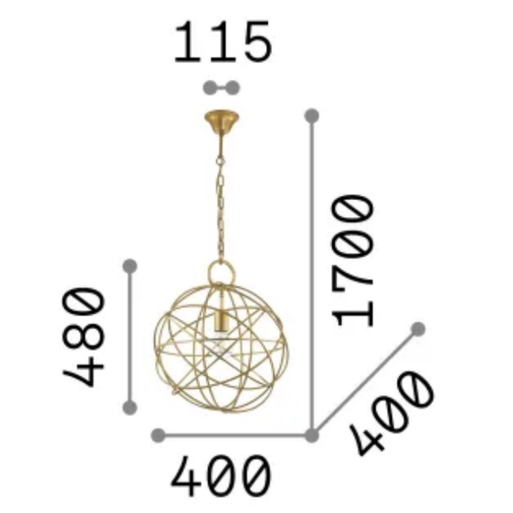 Полилей KONSE SP1 155968 Ideal Lux 1xE27 | Osvetlenieto.bg