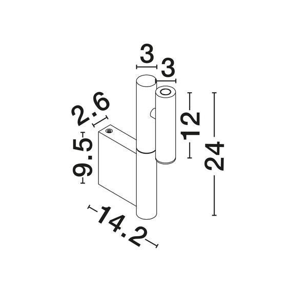 LED Аплик ARCO 9540287 NovaLuce 4W 3000K Touch Dimmable in 3 steps | Osvetlenieto.bg
