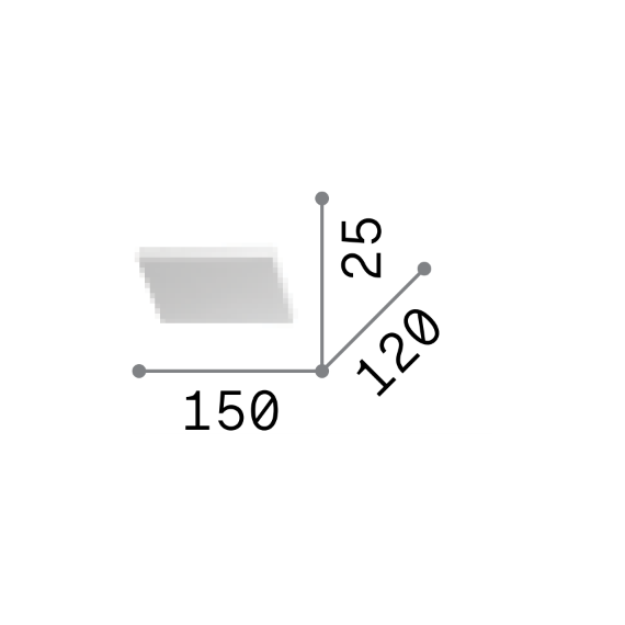 LED Аплик BLOCK AP D150 350554 Ideal Lux | Osvetlenieto.bg