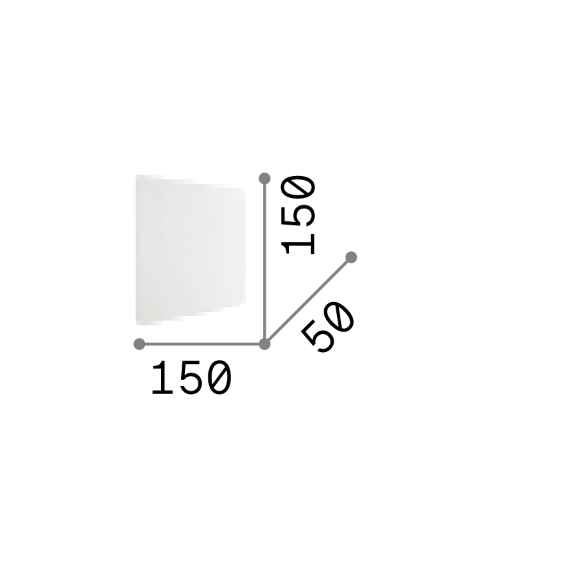 LED Аплик COVER AP D15 SQUARE NERO 195766 Ideal Lux | Osvetlenieto.bg