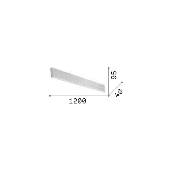LED Аплик STEEL AP2 D20 BI-EMISSION WIDE 3000K NERO 242019 Ideal Lux | Osvetlenieto.bg