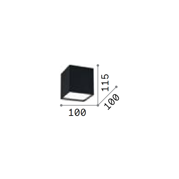 LED Луна за открит монтаж KUBIKO PL BIANCO 303321 Ideal Lux 10W 3000K | Osvetlenieto.bg