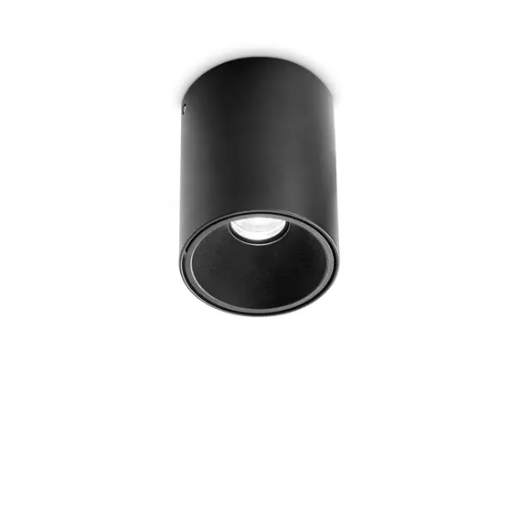 LED Луна за открит монтаж NITRO PL D08 ROUND NERO 341798 Ideal Lux 10W 2700K | Osvetlenieto.bg