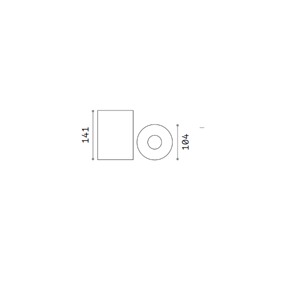 LED Луна за открит монтаж NITRO PL D10 ROUND NERO 322711 Ideal Lux 25W 3000K | Osvetlenieto.bg