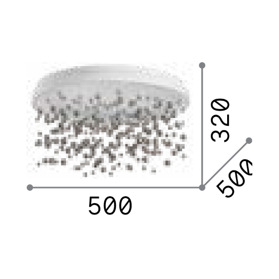 LED Плафон ARMONY PL D50 328492 Ideal Lux Triac Dimmable | Osvetlenieto.bg