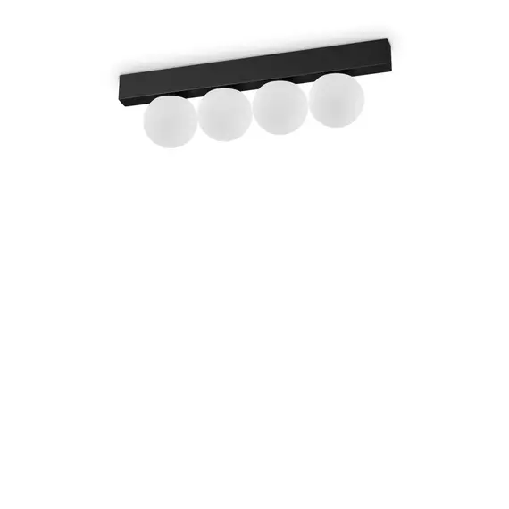 LED Плафон BINOMIO LED PL4 NERO 313283 Ideal Lux | Osvetlenieto.bg