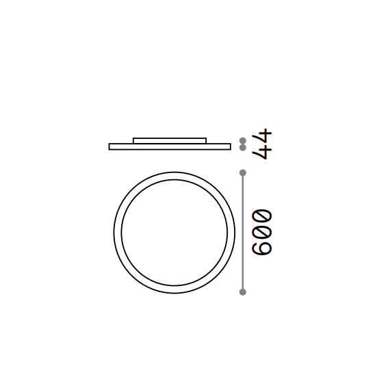 LED Плафон FLY SLIM PL D60 4000K 306674 Ideal Lux  IP40 | Osvetlenieto.bg