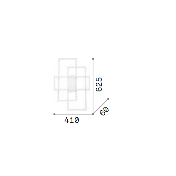 LED Плафон FRAME PL RETTANGOLO BIANCO 2700K 341323 Ideal Lux | Osvetlenieto.bg
