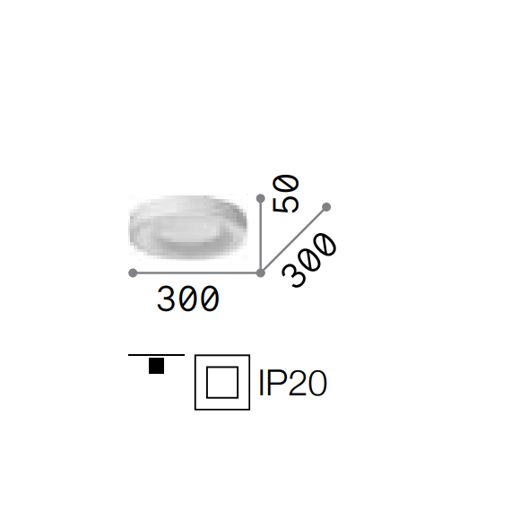 LED Плафон PLANET PL D30 NERO 328140 Ideal Lux | Osvetlenieto.bg