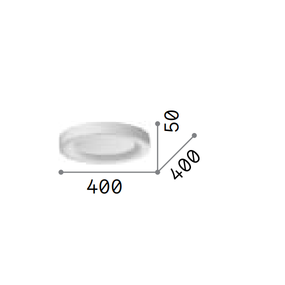 LED Плафон PLANET PL D40 OTTONE 351773 Ideal Lux | Osvetlenieto.bg