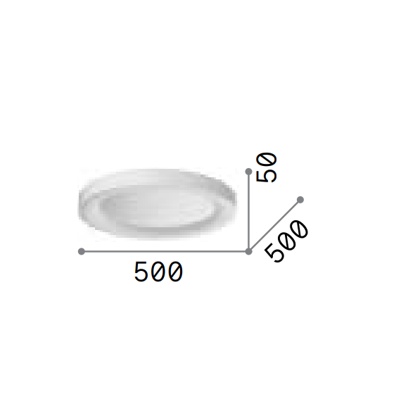 LED Плафон PLANET PL D50 OTTONE 370637 Ideal Lux | Osvetlenieto.bg