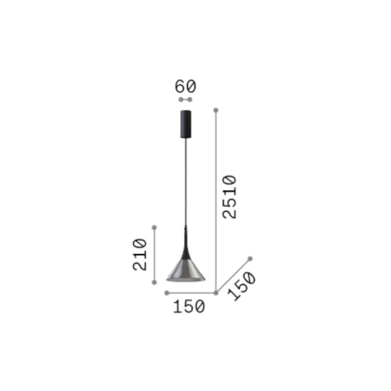 LED Полилей COCKTAIL LED SP AMBRA 353623 Ideal Lux | Osvetlenieto.bg