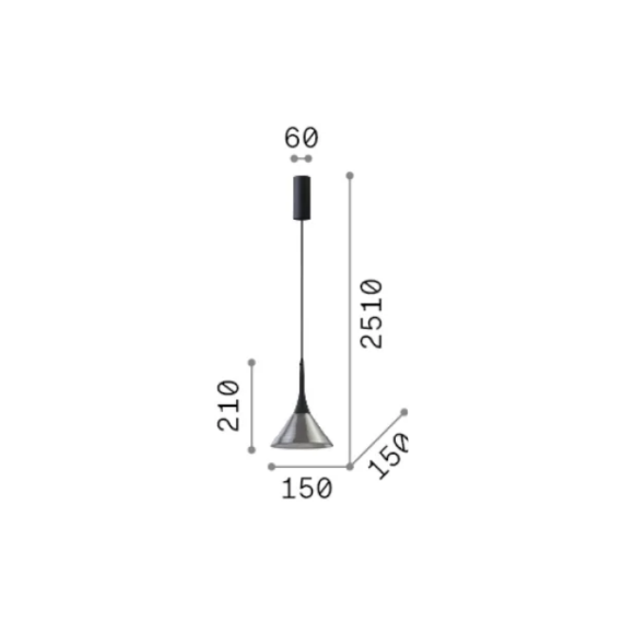 LED Полилей COCKTAIL LED SP FUME' 353630 Ideal Lux | Osvetlenieto.bg