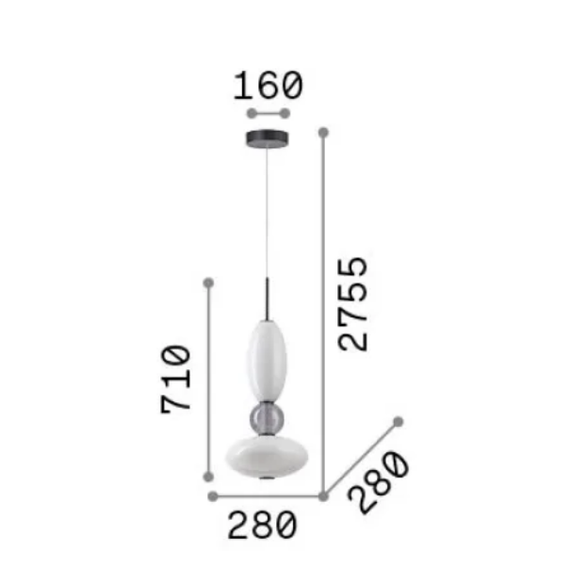 LED Полилей LUMIERE-1 SP 314143 Ideal Lux | Osvetlenieto.bg