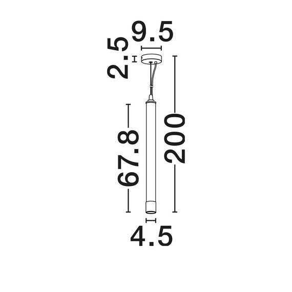 LED Полилей MUSE 9004011 NovaLuce 7W 3000K | Osvetlenieto.bg