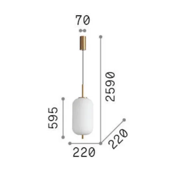 LED Полилей UMILE-2 SP1 314952 Ideal Lux | Osvetlenieto.bg