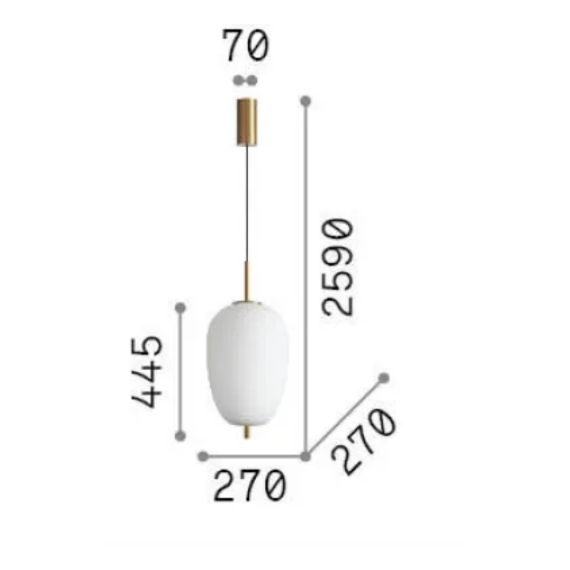 LED Полилей UMILE-3 SP1 314945 Ideal Lux | Osvetlenieto.bg